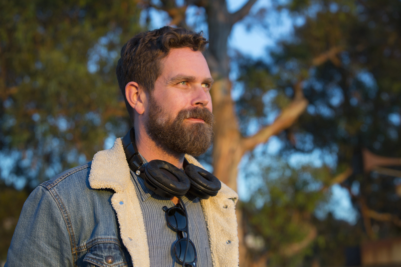 Michael Lannan on the set of Looking